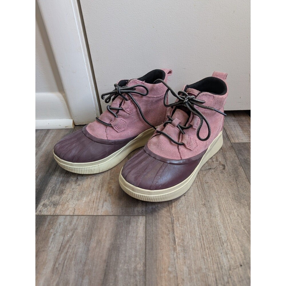 Sorel Youth Kids Out N About Classic WP Waterproof Boots Vapor, Pulse Size 6